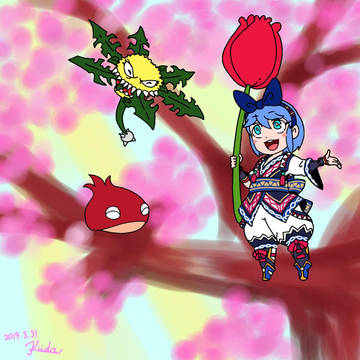 コロポックル(ワンドロ企画参加イラスト)