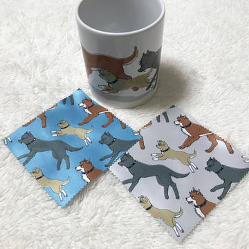 犬の真選組 マグカップと眼鏡拭きサンプル
