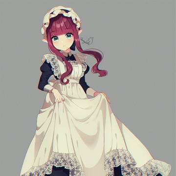 赤毛エルフのメイドさん