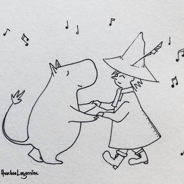 Dancing by the river