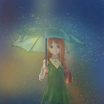 I stood in the rain.