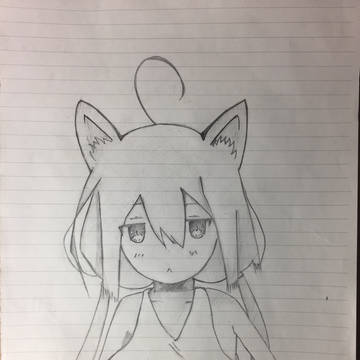 猫宮ひなたを鉛筆落書き