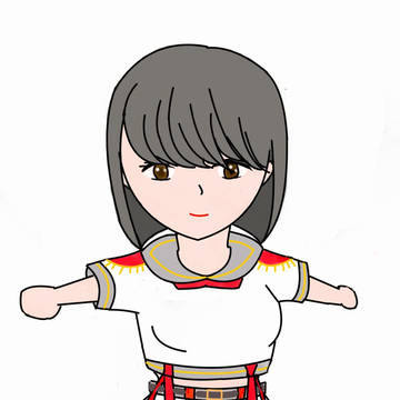 ちーりんさんの新衣装バージョンを描かせていただきました。