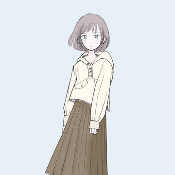 透明感のある女の子