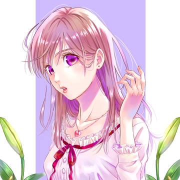 髪をかき上げる