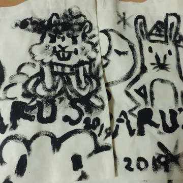 トートバッグと麻のバック