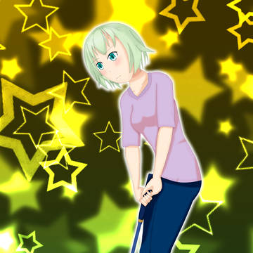 櫛田小晴 is playing ゲートボール！