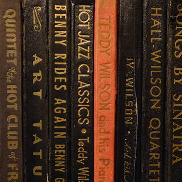 【壁紙】1930年代~1940年代米国のレコード棚【蓄音機】