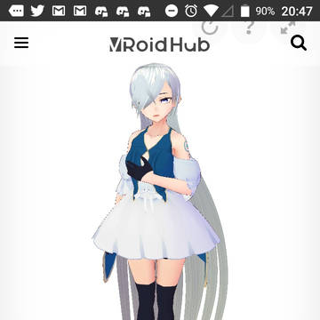 目隠れvtuber vroid