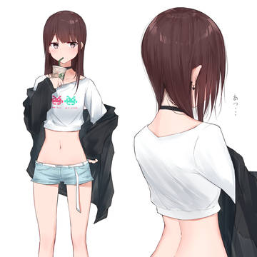 へそ出しルック