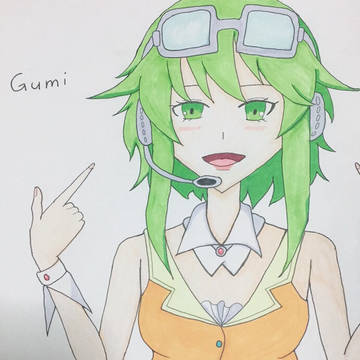 初コピックでGUMIちゃん