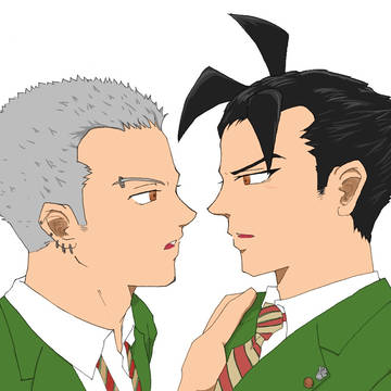 【腐】明稜帝/キスの日で半梧。