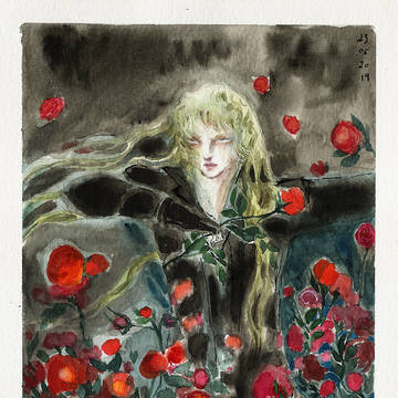 KAMIJO and red roses