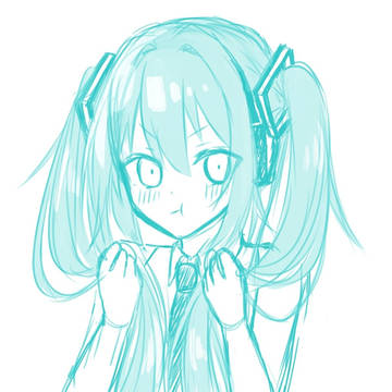 ミクちゃん落書き