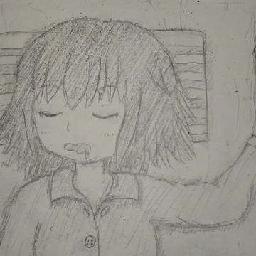 お布団で毛布かけないで眠ってる文ちゃん