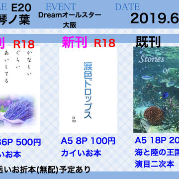 6/2 Dreamオールスター大阪 お品書き