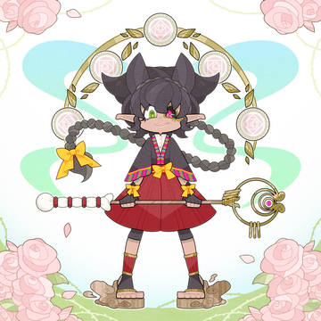 誰キャラ黒髪褐色