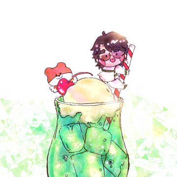 クリームソーダ✩*॰¨