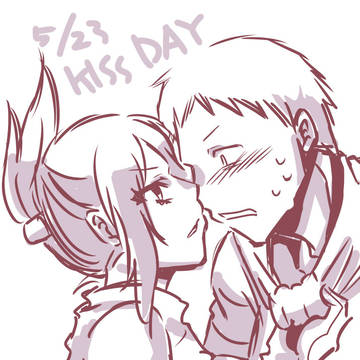 キスの日に描いた落書き