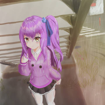雨濡れあんずちゃん