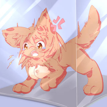 おっぱいだけのこしてケモ化させる実験
