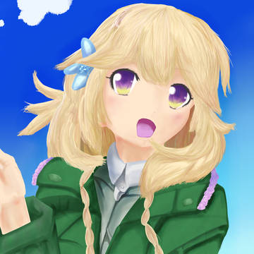 まぶしいほど青い空の真下で
