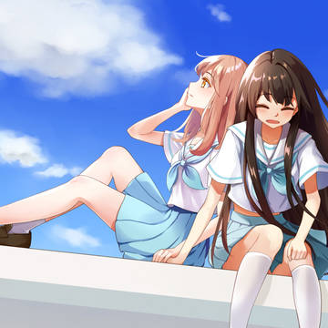 青空の下