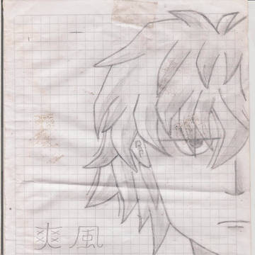 my first work anime paint :3