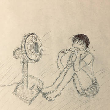 扇風機のまん前でアイス食べるときが至福な季節