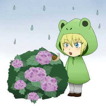 雨の日のまんばちゃん
