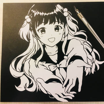 切り絵　ば～ちゃるバイノーラル彼女～私の家にあなたが来た日～