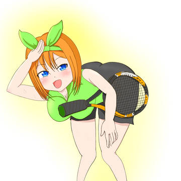 今日はテニス部のお手伝い