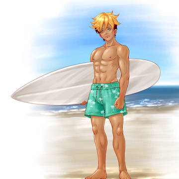 Cyrus Beach Boy! By:Jen-and-Kris