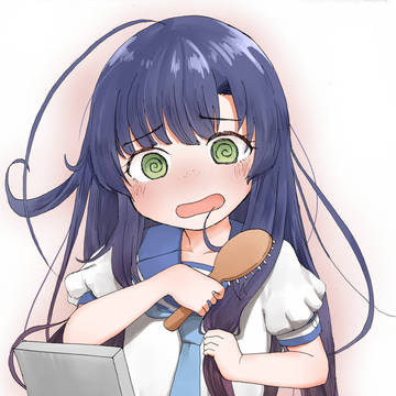 寝癖がすごかった日の松輪ちゃん