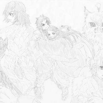 鬼滅集合絵