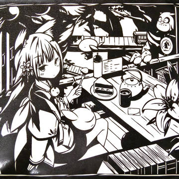 切り絵をやりました