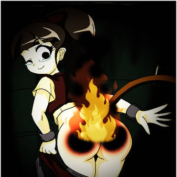 Hero Avatar Note Butt on fire
