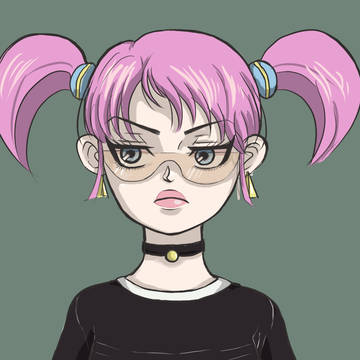 Pink-haired Girl