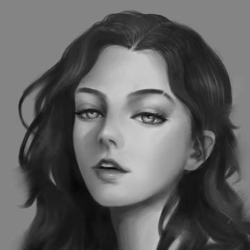女头像作业，过程感人