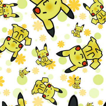ピカチュウ描いたらこうなった