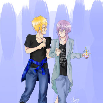 Just some cute gods on a date