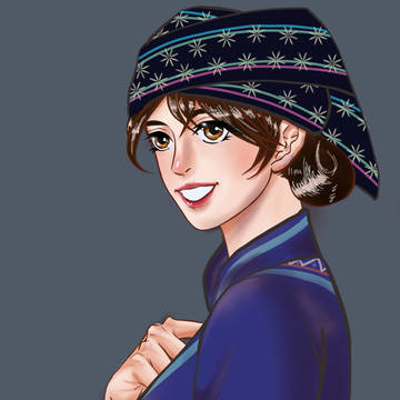 人设的一个女孩子
