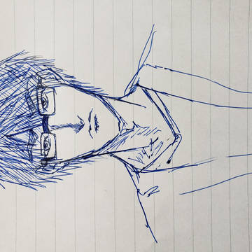 弟が書いてくれたプロフ用イラスト。