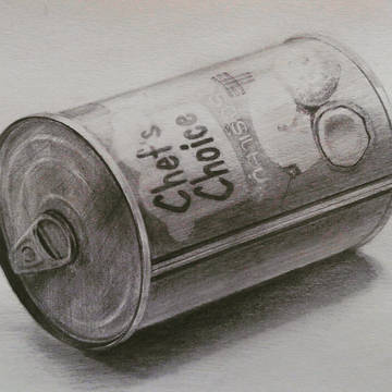 ココナッツ缶のデッサン