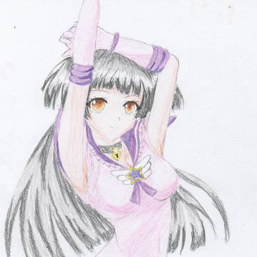 【黛冬優子】表紙のカラーイメージと線画