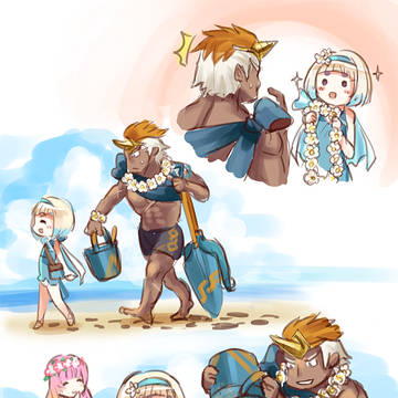 仲良しの２人の夏