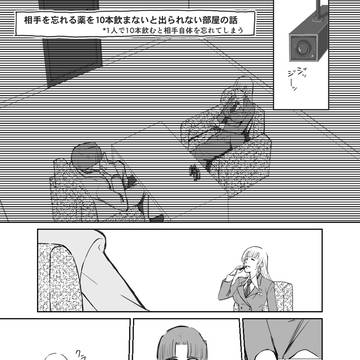 相手の事を忘れる薬を10本飲まないと出られない部屋の話