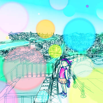 丘の町