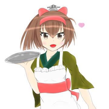 和メイド風秋月君