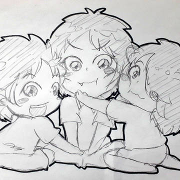 キャプ翼店番らくがき②